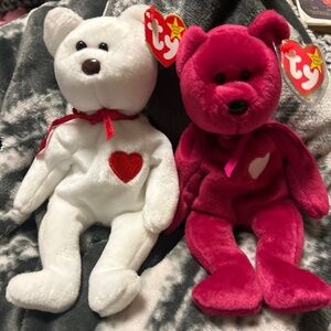 RARE TY Valentino& Valentina Beanie Babies